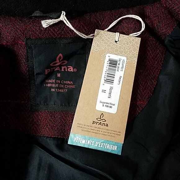 Prana Caprise Jacket Redberry Insulated Jacket Md - Picture 7 of 7